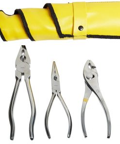 B003E48D2G Aven 10381 Stainless Steel Pliers Set, 5-piece In Roll Up Pouch