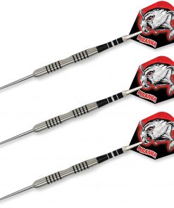 B0052Z789E Dart World Piranha Razor Grip Steel Tip Tungsten Darts (26-Gram)