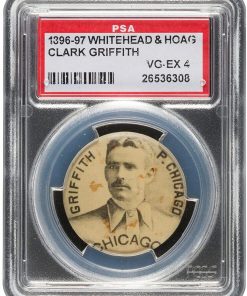 B08RJFY61S 1896-97 Whitehead & Hoag"On Time Starch" Clark Griffith PSA VG-EX 4 26536308