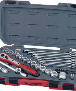 B004T8CQJW Teng Tools 39 Piece 3/8 Inch Drive 6 Point Metric Regular/Shallow Socket & Wrench Set - T3840