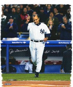 B08WHBTSGM Joe Torre New York Yankees Autographed 20" x 24" Tip of the Cap Canvas with"HOF 14" Inscription - Autographed MLB Art