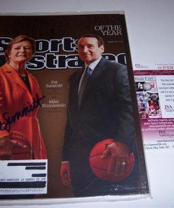 B00AKFVNII Pat Summitt Tennessee Vol,champs Jsa Signed Sports Illustrated - Autographed College Magazines