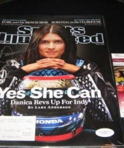 B004F1L0XG Danica Patrick Indy 500 Jsa/c Signed Sports Illustrated - Autographed NASCAR Magazines