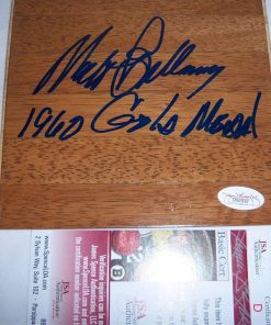 B004F1RZM6 Walt Bellamy Indiana Hoosiers,atlanta Hawks.hof Jsa/coa Signed 6x6 Floorboard - Autographed NBA Floor Boards