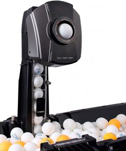 B08TH8QLRN Table Tennis Training Robot with Ball Net, Ping Pong Robot Automatic Table Tennis Ball Trainer 360Â° Multiple Spins Robot Machine Outdoor Ball Training