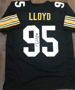 B0098RLQUE Greg Lloyd Autographed Black Jersey - Pittsburgh Steelers