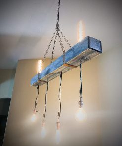 B08WYDYN6X 4 ft Rustic Chandelier/Farmhouse wood chandelier