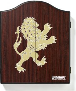 B0030DF69O Winmau Wood Faced Darts Cabinet with Golden Lion