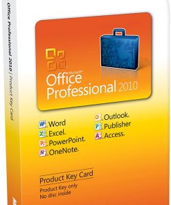 B0039L31P8 Microsoft Office Professional 2010 Key Card 1PC/1User [Old Version]