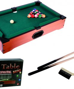 B0058RPAS2 OOTB Wooden Tabletop Pool with 2 cues, 16 Balls, Triangle & Chalk