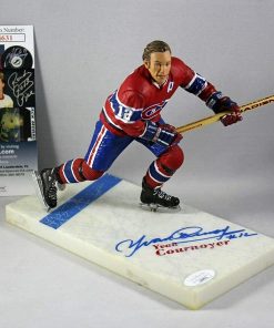 B08T6ZMB32 Yvan Cournoyer Signed Montreal Canadiens NHL Legends McFarlane Figure w/JSA COA