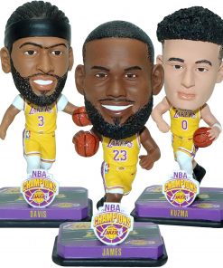 B08T8NZGV3 Lebron James, Anthony Davis & Danny Green Los Angeles Lakers 3-Pack Mini Big Head Set Bobblehead NBA
