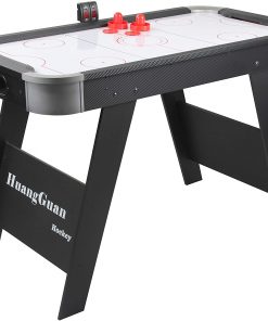 B08TWQQ6N2 TALLO Sport 48 inch Air Hockey Table for Kids and Adults -Auto Scoring - Electric Motor Fan-LED Score Tracker - Includes 2 Pushers and 2 Air Hockey Pucks - Great for Playing on The Floor, Tabletop