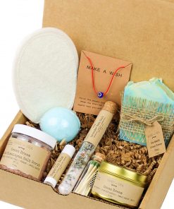 B08T1B76CQ Spa Gifts for Women - Handmade Care Package for Women - Relaxing, Pampering & Stress Relief Gift Baskets for Women, Mom, Friend, Wife, Sister, Aunt, Her - Long Distance Gifts