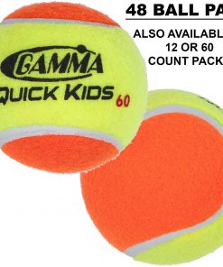 B007N0LMKW Gamma Quick Kids (Transition) Practice Tennis Balls: Red 36, Orange 60, or Green 78 Dot (25%-50% Slower Ball Speed) - 12, 36, 48, 60 Pack Sizes