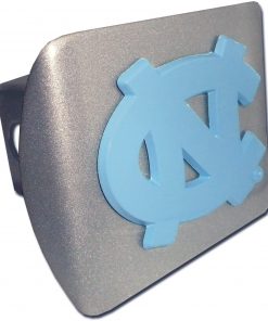 B00A4R4ZTQ Elektroplate University of North Carolina Tarheels Brushed Silver with Blue NC Emblem Metal Trailer Hitch Cover Fits 2 Inch Auto Car Truck Receiver with NCAA College Sports Logo