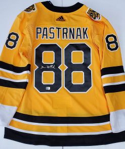 B08RMJGPG7 David Pastrnak Boston Bruins signed Adidas Reverse Retro Jersey