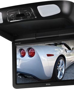 B0077I9RBG BOSS Audio Systems BV10.1MC 10.1 Inch Flip-Down Car Monitor, DVD CD MP3 USB SD, FM Transmitter, Black Grey Tan Interchangeable Housing Options, 2 Dual-channel Wireless Headphones, Wireless Remote
