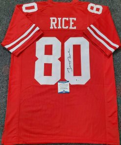 B08VF8LN47 S.F. 49ERS JERRY RICE AUTOGRAPHED SIGNED JERSEY BECKETT COA