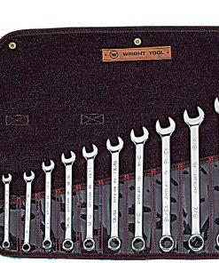 B0051VCB1E Wright Tool 911 Full Polish 12 Point Combination Wrench Set 3/8" - 1" (11-Piece),Silver