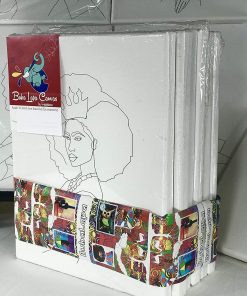 B08TW4DMGW Black Queens - Every Queen Series 6 pieces Mini Canvas - 8 x 10 inches Predrawn Canvases