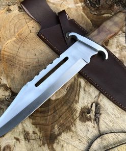 B0099MMXAU Perkin | 16 Inches Fixed Blade Hunting Knife | Bowie Knife | Leather Sheath