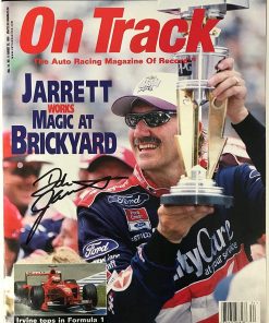 B0089OPR6Q Dale Jarrett Signed On Track Magazine August 26 1999 - Autographed NASCAR Magazines