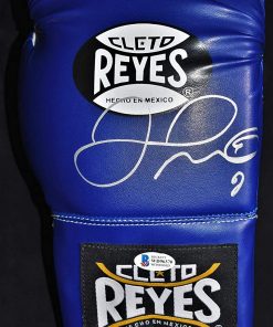 B08VV4W4GZ Floyd Mayweather Jr. Signed - Autographed Cleto Reyes Boxing Glove + Witnessed Beckett COA