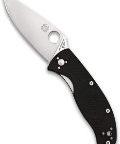 B001EI7578 Spyderco Tenacious Value Folding Knife with 3.39" Stainless Steel Blade and Durable Non-Slip G-10 Handle - PlainEdge - C122GP