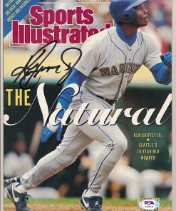 B08WHHB3NW Ken Griffey Jr. Mariners Signed 1990 Sports Illustrated Magazine PSA/DNA 158016
