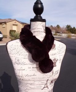 B08X37WSG4 real dk purple RABBIT FUR scarf scarves collar boa stole stoll - fur scarf scarves - rabbit FUR - fur ladder scarf - vintage fur scarf