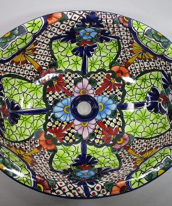 B08WN8R8VS 21" X 17" TALAVERA SINK drop in or undermount mexican bathroom handmade ceramic