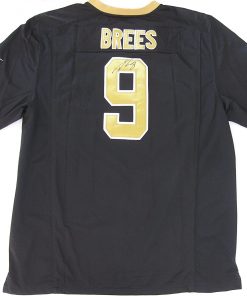B08T7RP9WT Drew Brees signed Saints football jersey COA with exact proof