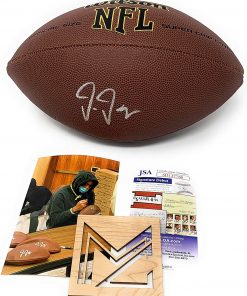 B08VWJYVFP Justin Jefferson Minnesota Vikings Signed Autograph NFL Football JSA Certified