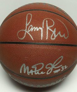 B008PJUUUI Larry Bird Magic Johnson Signed Spalding NBA I/O Basketball JSA/PSA - Autographed Basketballs