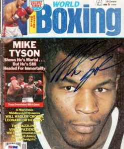 B009SKTZ2M Mike Tyson Autographed Boxing World Magazine Cover Vintage PSA/DNA #Q65552 - Autographed Boxing Magazines