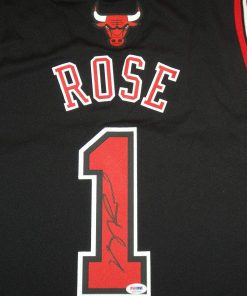 B00AKFVCZW Derrick Rose Psa/dna Signed Adidas Swingman Chicago Bulls Jersey Autograph Mint! - Autographed NBA Jerseys