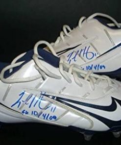 B008PJT9FA Legedu Naanee GAME USED Signed Chargers Cleats PSA/DNA COA 2009 NIKE Autographed - NFL Autographed Game Used Cleats