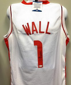 B08TRRRPVS John Wall Houston Rockets Signed Autograph Custom Jersey White Beckett Witnessed Certified