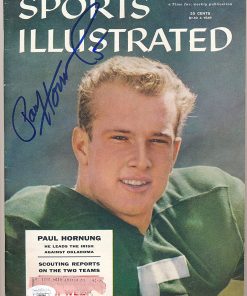 B08VF7TV38 Paul Hornung Notre Dame Signed/Auto 1956 Sports Illustrated Magazine JSA 157615