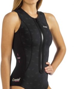 B004NIGRGG Cressi 2 mm Short Neoprene Wetsuit for Swimming, Snorkeling, Paddleboarding - Ergonomic Cuts, Front-Zip - Termico: Designed in Italy