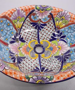 B08WPCLZ6H 21" X 17" TALAVERA SINK drop in or undermount mexican bathroom handmade ceramic