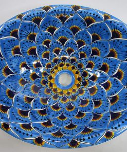 B08X1H736B 17" X 14" TALAVERA SINK drop in or undermount mexican bathroom handmade ceramic