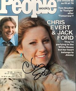 B003YAKS8C Chris Evert Signed People Magazine February 16 1976 - Autographed Tennis Magazines