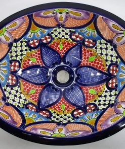 B08X1883LM 17" X 14" TALAVERA SINK drop in or undermount mexican bathroom handmade ceramic