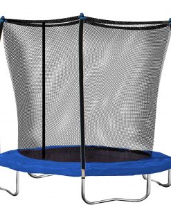 B007V66OR4 Skywalker Trampolines 8 Ft. Round Trampoline and Enclosure with Blue Spring Pad