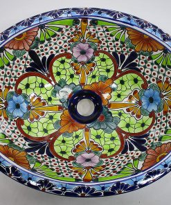 B08X171YHK 17" X 14" TALAVERA SINK drop in or undermount mexican bathroom handmade ceramic