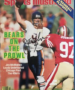 B008C8VTKM Jim McMahon Signed Sports Illustrated October 21 1985 - Autographed NFL Magazines