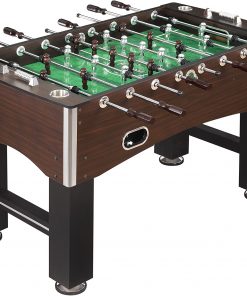B009L2LNQ8 Hathaway 56-Inch Primo Foosball Table, Family Soccer Game with Wood Grain Finish, Analog Scoring and Free Accessories