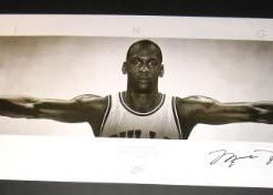 B0090Q6TZK Michael Jordan Signed WINGS Poster